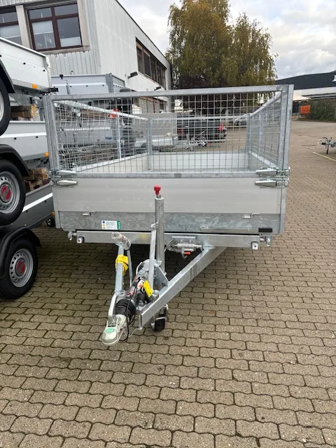 EDUARD 4x2 m . 3,5 t mit 2442 kg Zuladung. 4020 -GD- 3 Seitenkipper, Alu-Auffahrschienen, Bordwände 30cm -3500kg- E & H-Pumpe - Lfh:63cm-195/50R134020 - Laubgitter pendelbar - 70cm hoch – Bild 6