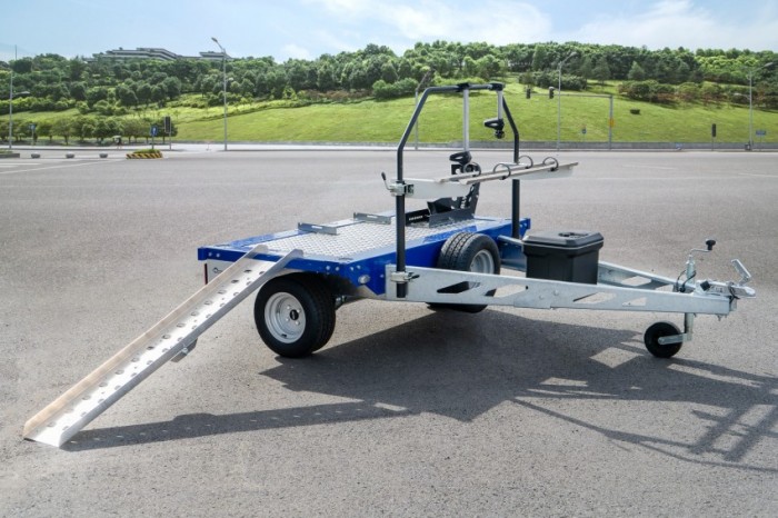 Blyss Motorradanhänger 750 KG inkl. Fahrradträger PKW Anhänger – Bild 7