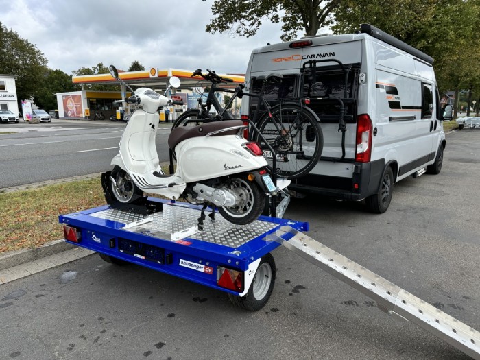 Blyss Motorradanhänger 750 KG inkl. Fahrradträger PKW Anhänger – Bild 9
