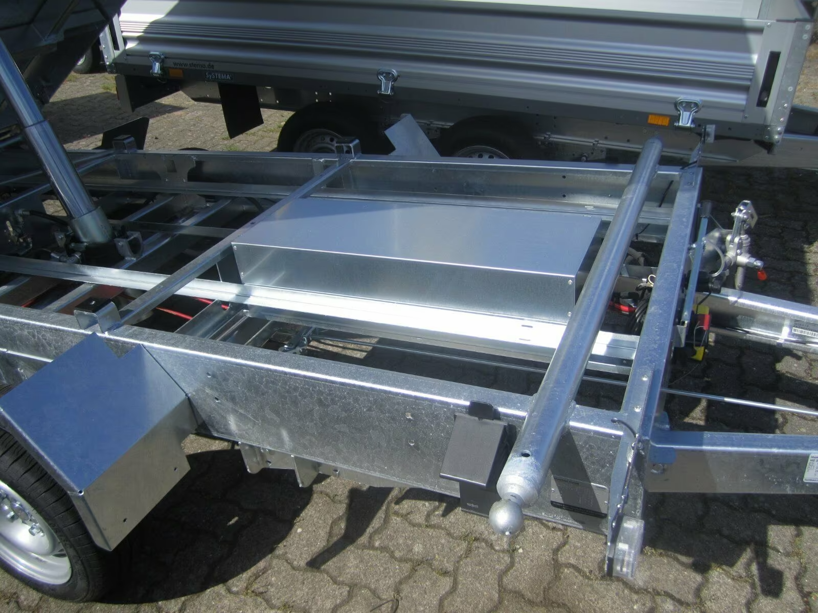 3 Seiten Kipper Humbaur HTK 3000.31 ALU mit E-Pumpe 3000 kg PKW Anhänger – Bild 4