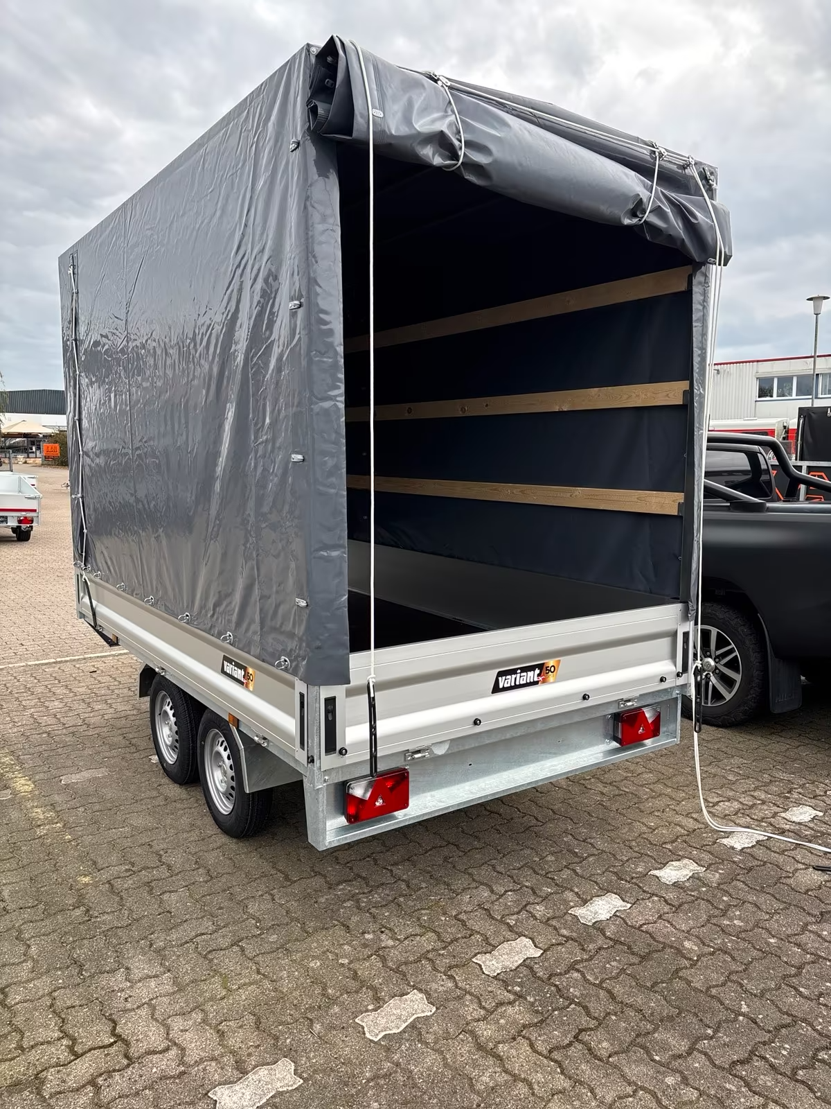 VARIANT 2018 P3 Hochlader 315x175 cm Mit Hochplane 200 cm PKW Anhänger Neufahrzeug – Bild 4