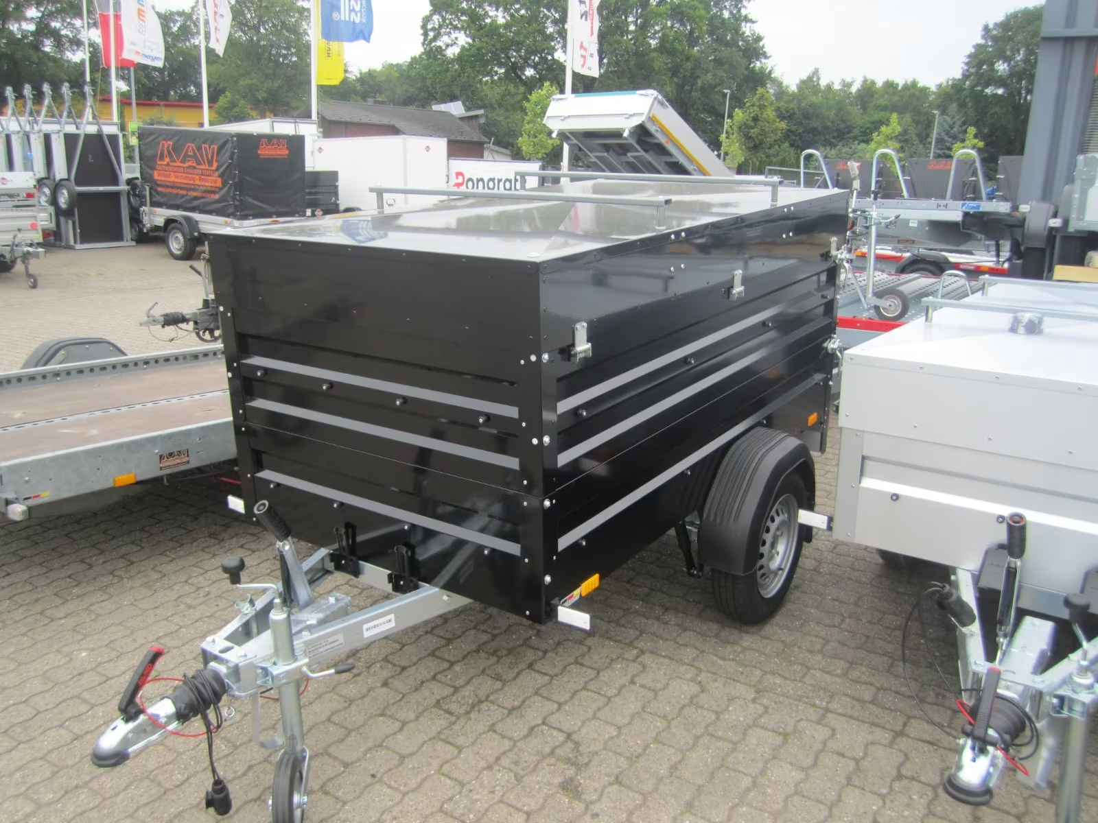 Stema Deckelanhänger schwarz 100 km/H PKW Anhänger – Bild 3