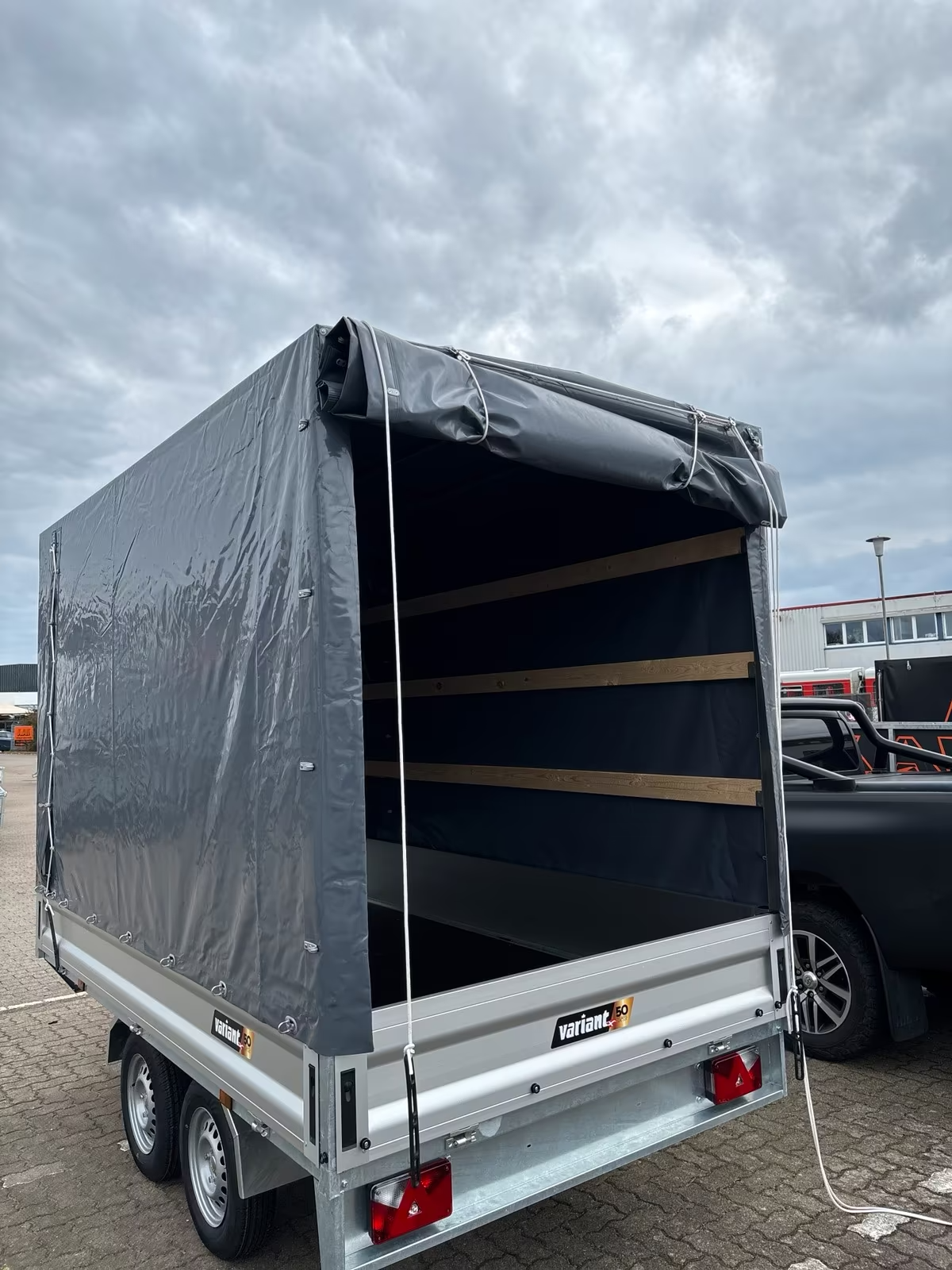 VARIANT 2018 P3 Hochlader 315x175 cm Mit Hochplane 200 cm PKW Anhänger Neufahrzeug – Bild 12