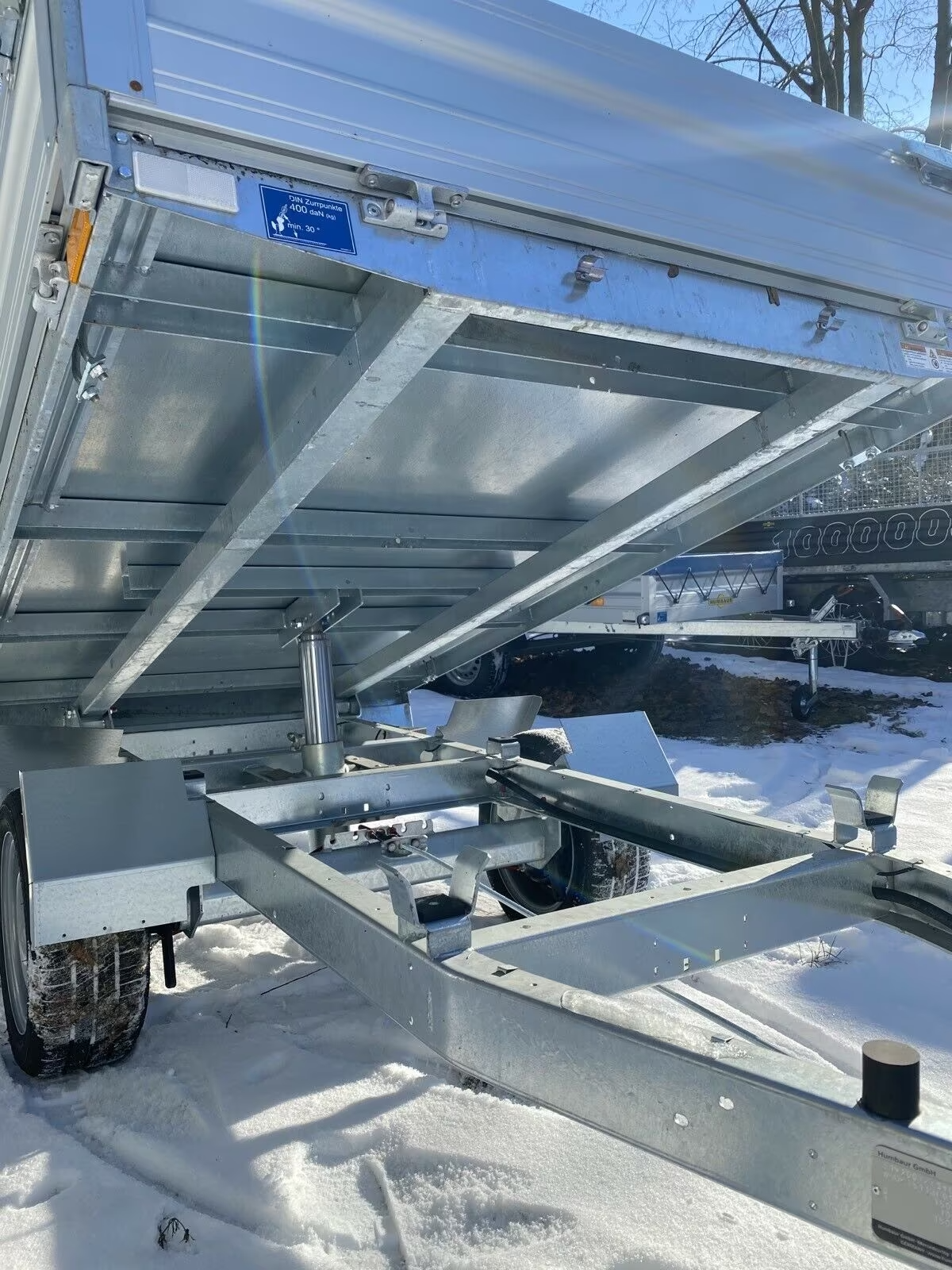 HUMBAUR HUK 152314 Einachs Rückwärts Kipper PKW Anhänger Neufahrzeug – Bild 4