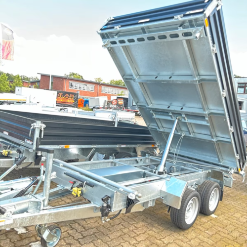 Humbaur 3 seiten inkl. E-Pumpe u. Stahlbordwänden schwarz HTK 3500.31 PKW Anhänger Neufahrzeug