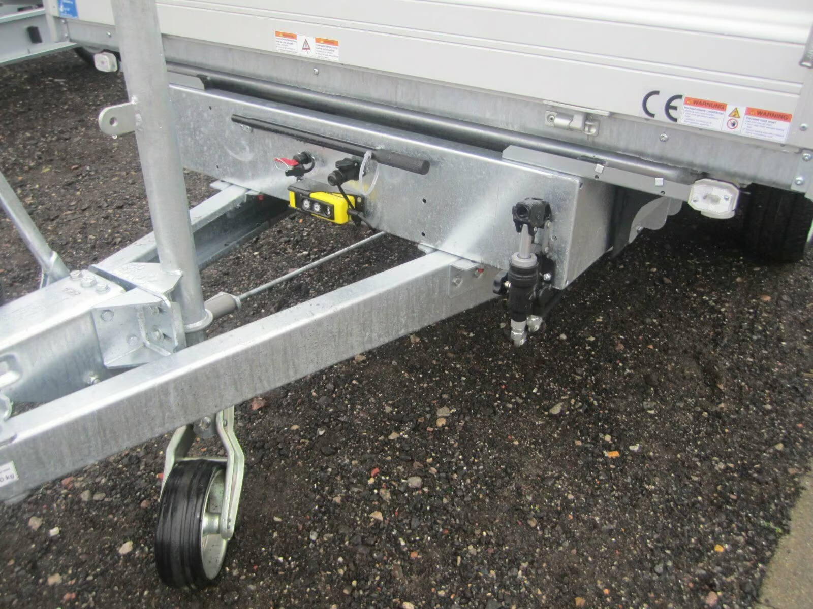 Humbaur 3 Seitenkipper 3,5 t HTK 3500.37 Alu E-Pumpe PKW Anhänger – Bild 9