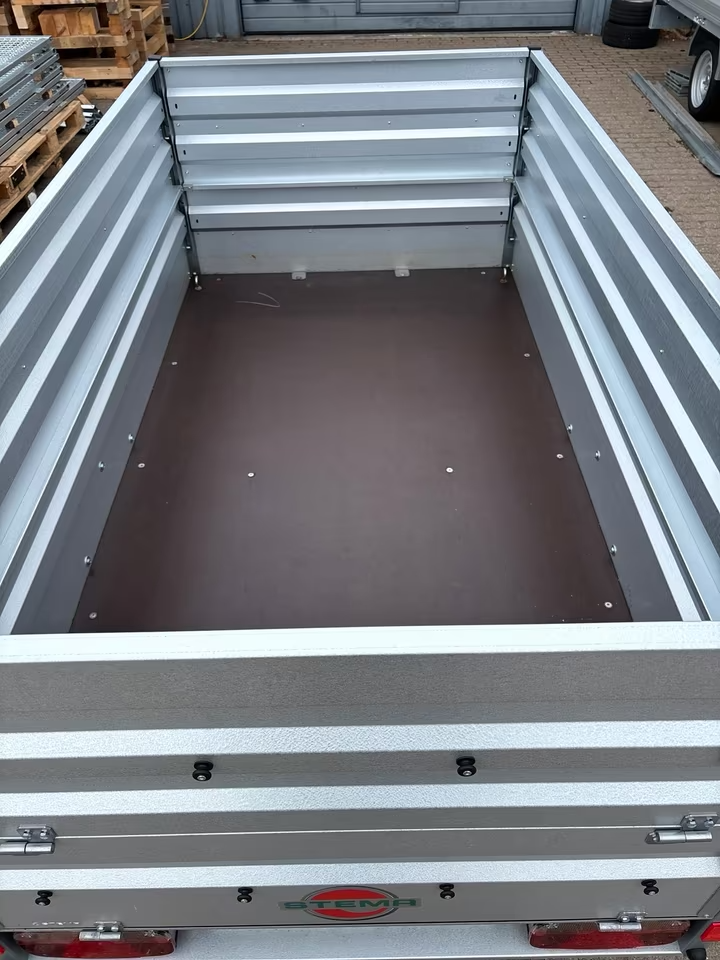 Stema 750 KG Kastenanhänger 201x108 cm Ladefläche FT 7.5-20-10.1B inkl.: Stützrad Abstellstützen Bordwandaufsatz 36 cm Gesamte Bordwand 69 cm Schwarze Flachplane PKW Anhänger – Bild 14