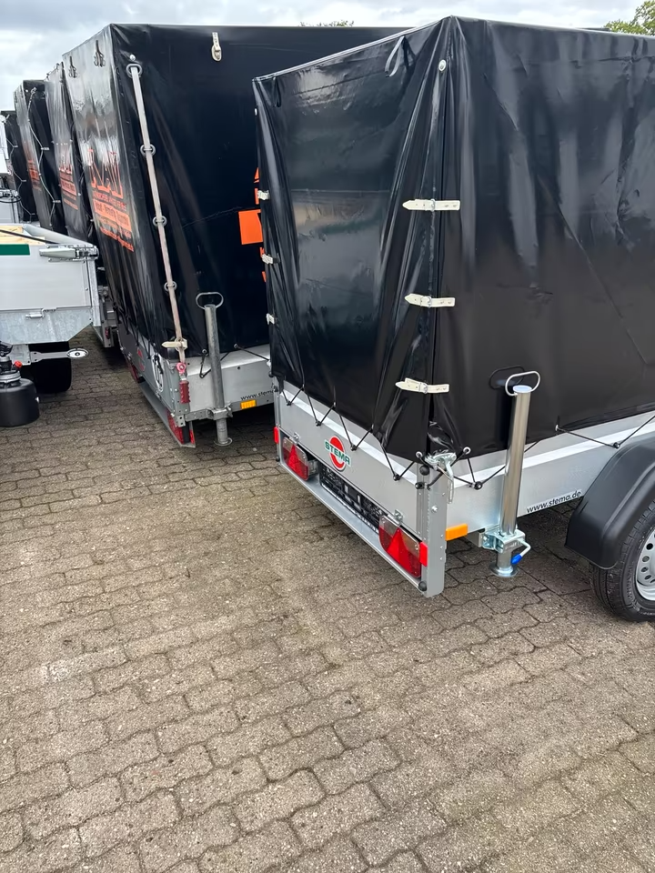 Stema 750 Planen Anhänger Innenhöhe 133 cm FT mit Plane und Spriegel Schwarz FT 7.5-20-10.1B mit Plane anthrazit und Spriegel 100 cm PKW Anhänger – Bild 5
