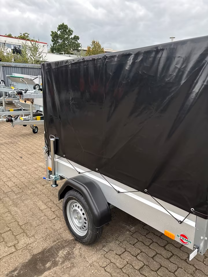 Stema 750 Planen Anhänger Innenhöhe 133 cm FT mit Plane und Spriegel Schwarz FT 7.5-20-10.1B mit Plane anthrazit und Spriegel 100 cm PKW Anhänger – Bild 7