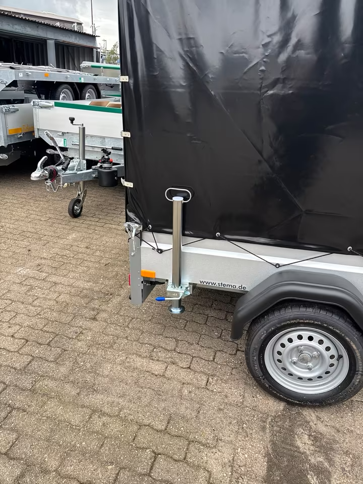 Stema 750 Planen Anhänger Innenhöhe 133 cm FT mit Plane und Spriegel Schwarz FT 7.5-20-10.1B mit Plane anthrazit und Spriegel 100 cm PKW Anhänger – Bild 8